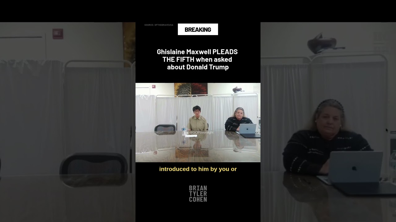 Ghislaine Maxwell PLEADS THE FIFTH when asked about Donald Trump