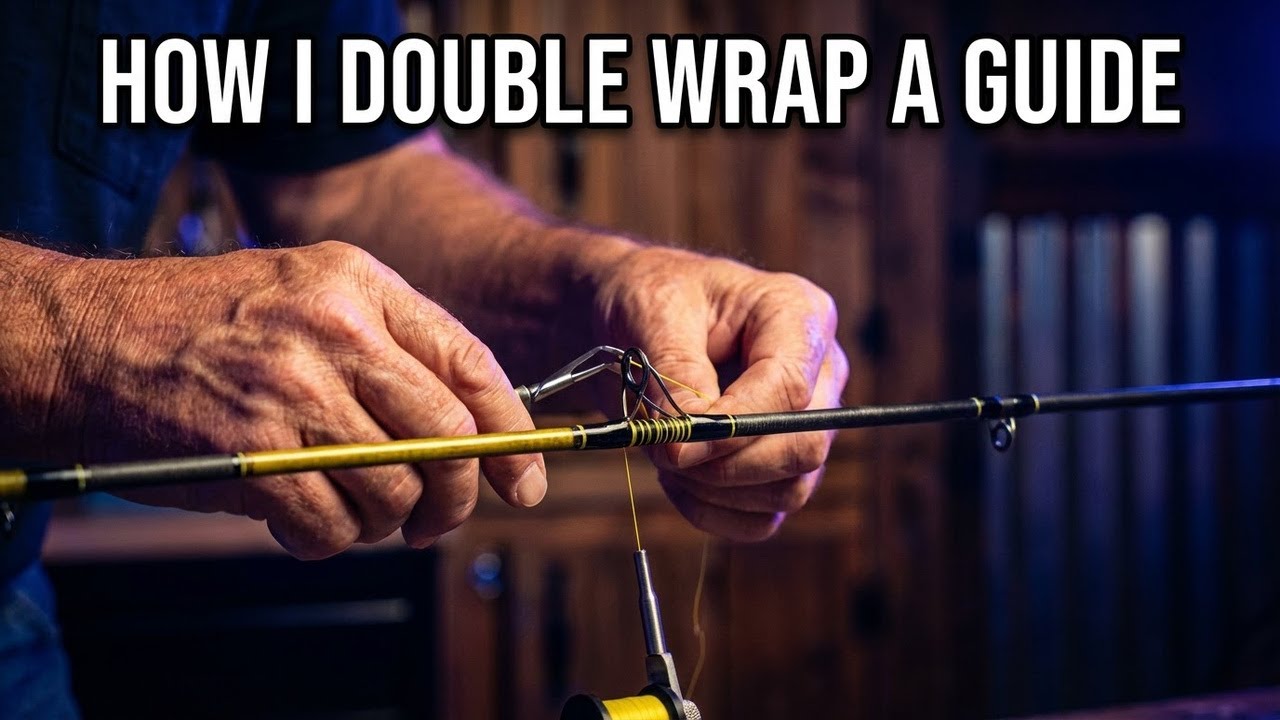 How I Double Wrap Guides On Surf Rod #saltwaterfix #fishing