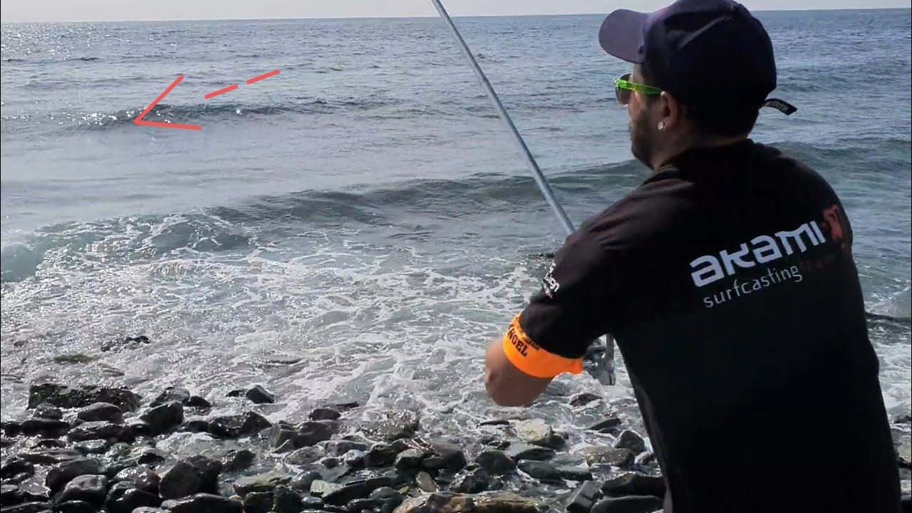 SURFCASTING EN CASTILLO DE BAÑOS(GRANADA) MUY BUENA JORNADA, podemos salir después de un mes..