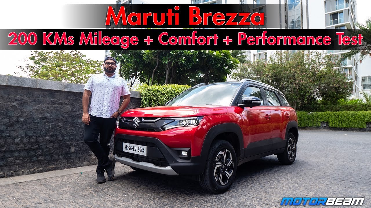 2022 Maruti Brezza 200 KMs Mileage Test | MotorBeam