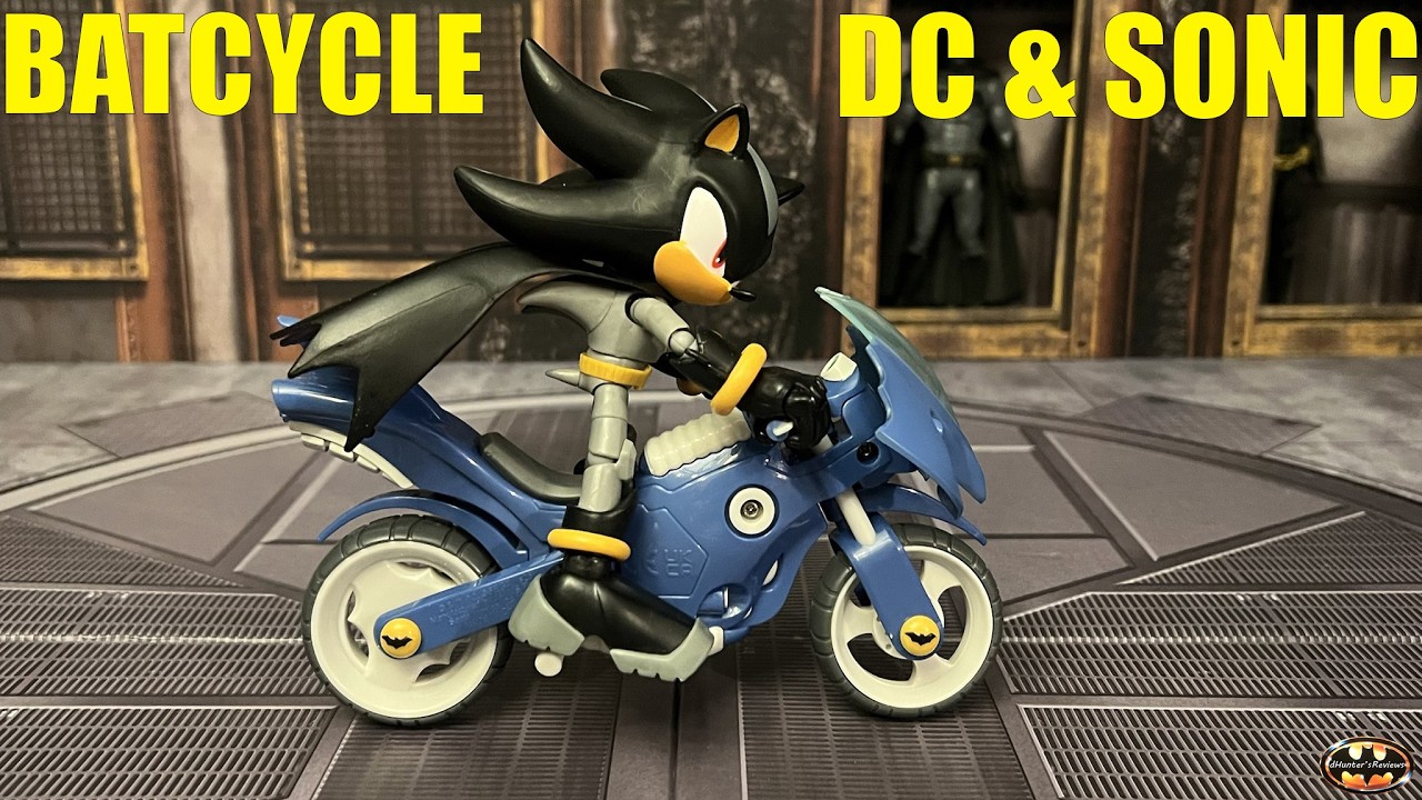 Jakks Pacific DC & Sonic Shadow As Batman & Batcycle 2 Pack Action Figure Review & Comparison