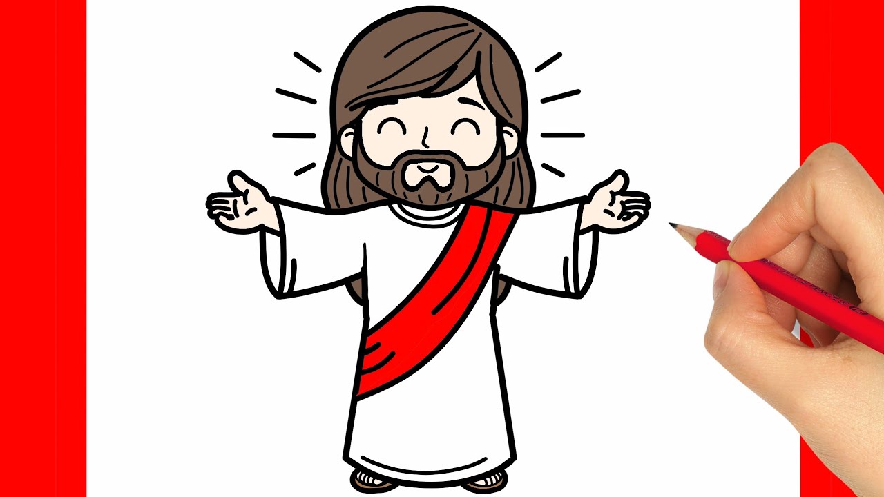 COMO DIBUJAR A JESUCRISTO