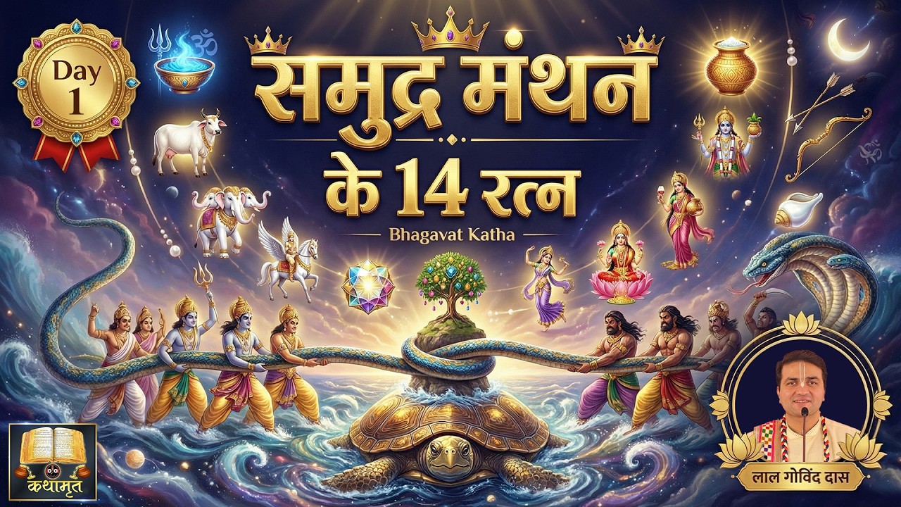 Day 1 समुद्र मंथन के 14 रत्न 🌊 Samudra Manthan #superhit #samudramanthankikatha #lalgovinddas