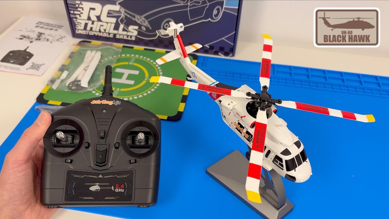 Micro Sikorsky UH-60 Black Hawk Helicopter | Unboxing and Maiden Flight | Stirlingkit