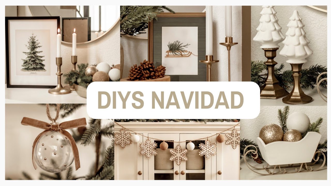 DIY NAVIDEÑOS FACILISMOS 🎄 ¡IDEAS QUE TE VAN A ENCANTAR! 🤯LUJO TOTAL POR POCO DINERO
