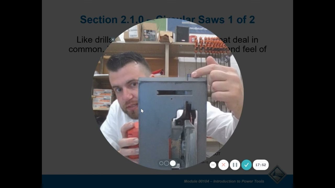 NCCER CORE Mod 4 Part 2:  Saws