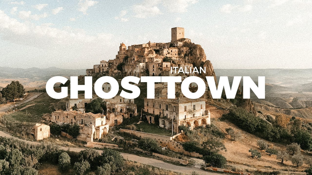 Sunrise at a stunning ghost town in Italy