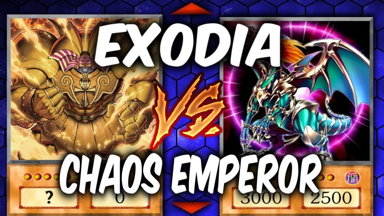 Yugioh EXODIA vs CHAOS EMPEROR DRAGON (Yu-gi-oh God Card Deck Duel!)