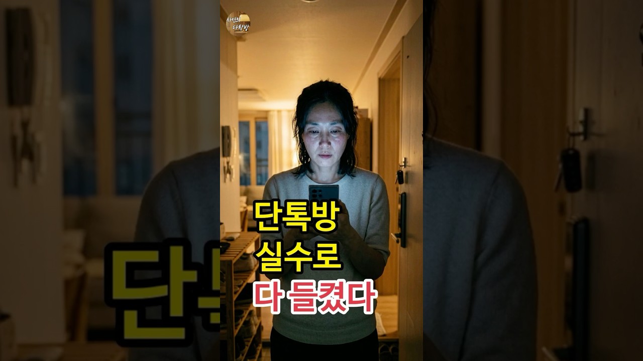 🎬 단톡방 실수로 다 들켰다 #사연의다락방 #인생사연 #시어머니사연 #며느리사연 #단톡방실수