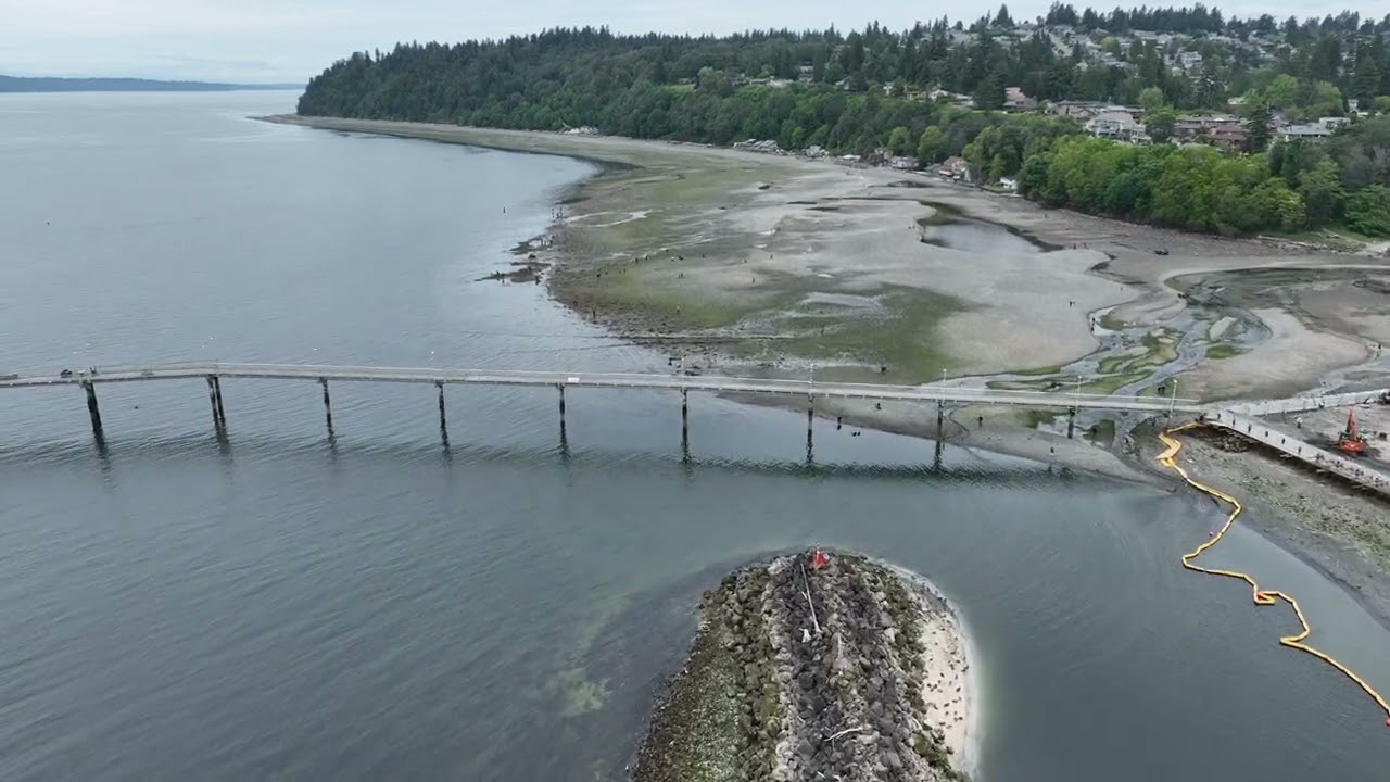June 15, 2022 Puget Sound record low tide.