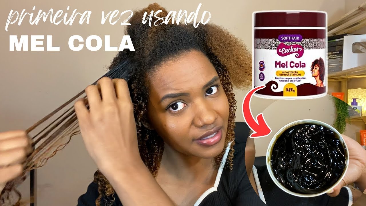 MEL COLA DA SOFT HAIR NO CABELO CRESPO ✨