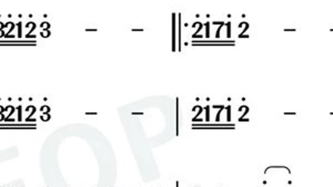 《爱在我心中》动态歌谱示范