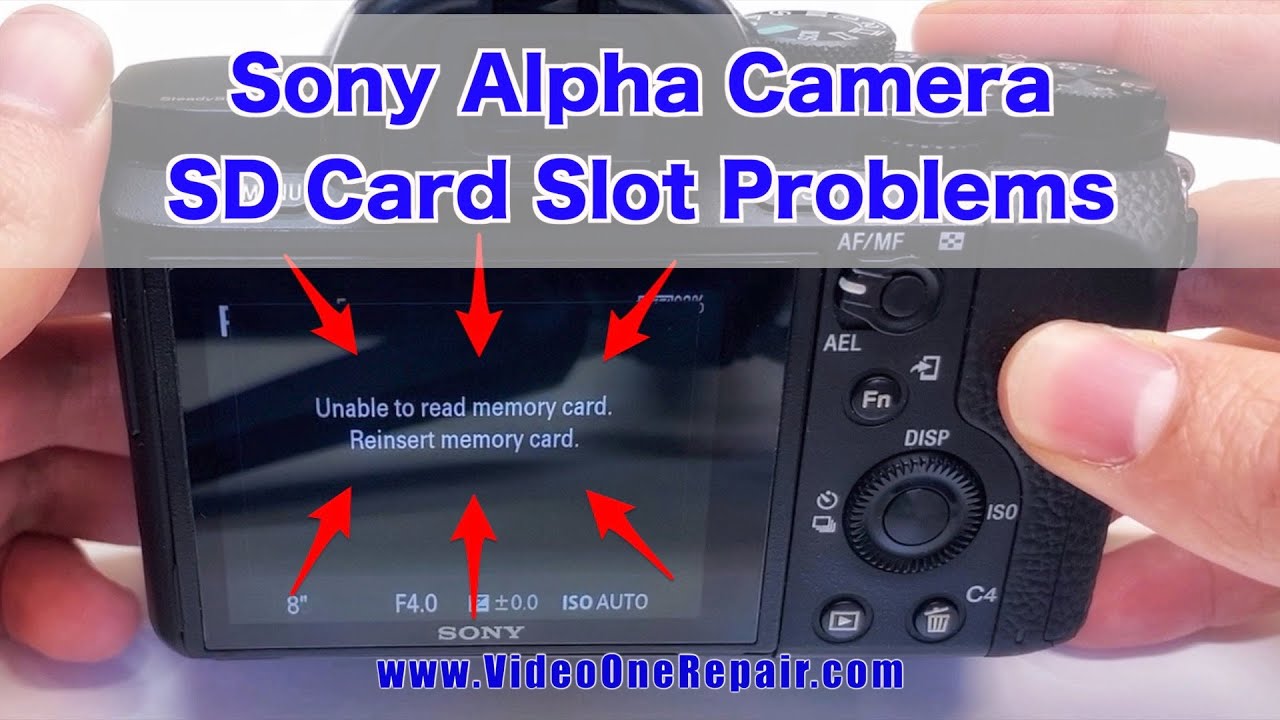 Sony ILCE-7M2 A7M2 SD Card Slot Problem Sony Alpha Camera Repair