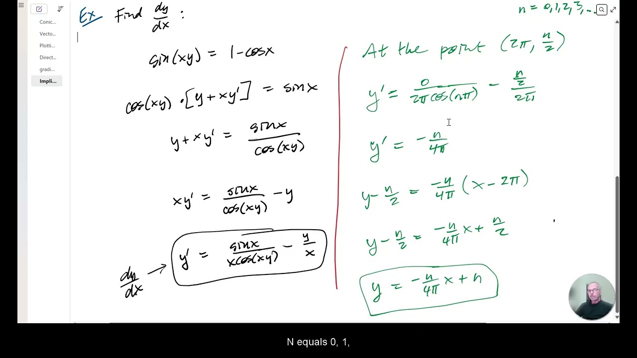Implicit Differentiation 2