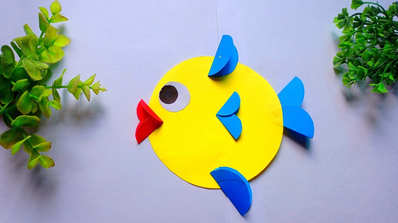 How To Make Paper Fish ll  Easy DIY Paper Fish | Colorful Paper Craft Idea for Kids & Beginners 🎣
