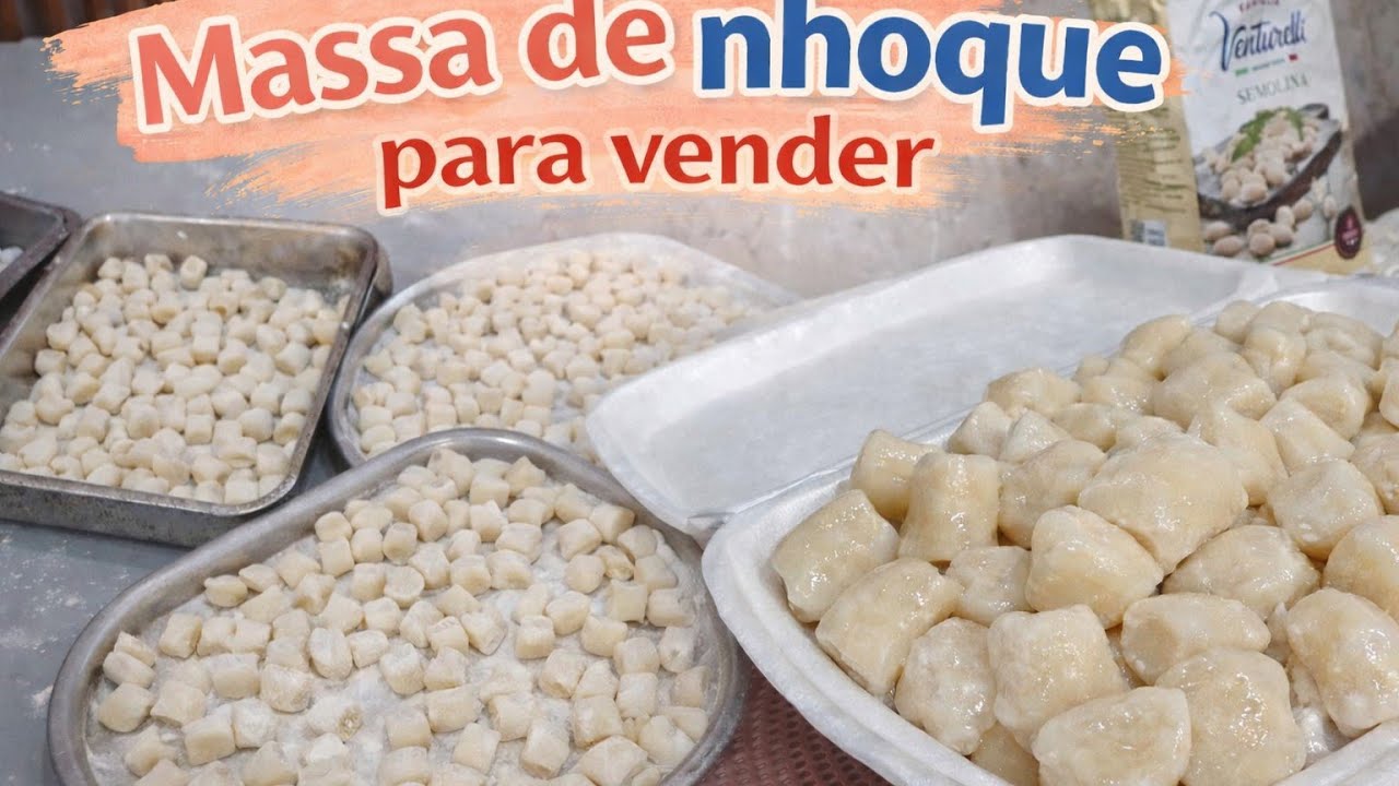 Receita de massa de nhoque para vender! #façaevenda #massadenhoque #nhoquedebatata #massaartesanal 
