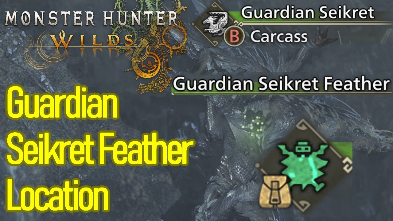 Monster Hunter Wilds guardian seikret feather location, where to find guardian seikrets