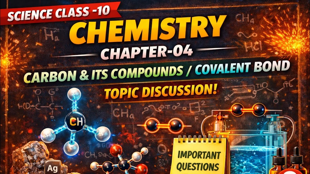 CARBON AND ITS COMPOUNDS|  SCIENCE CLASS-10 | TOPIC DISCUSSION | COVALANT BOND | PRADEEPP GUPTA
