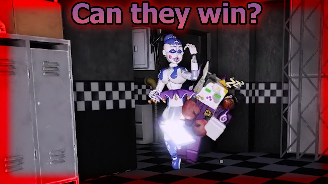 10 игроков против Fnaf Coop Sister Location (Смогут ли они победить?)