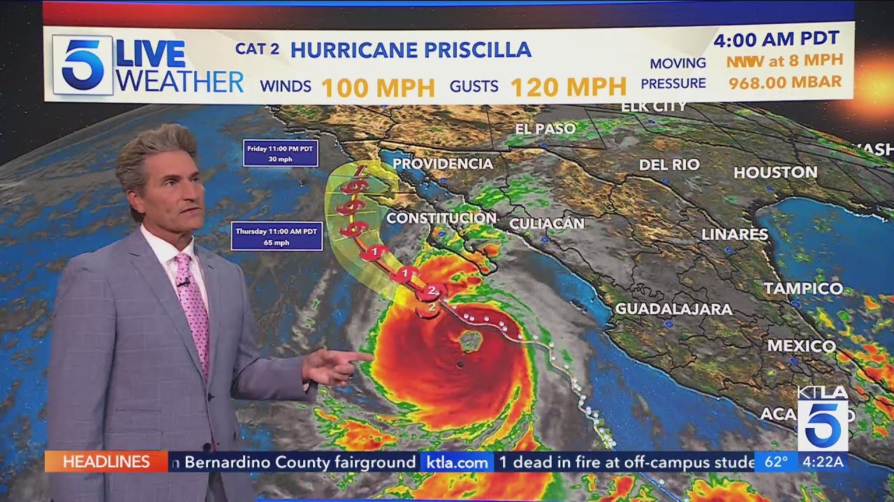 Hurricane Priscilla to bring chance of thunderstorms to SoCal