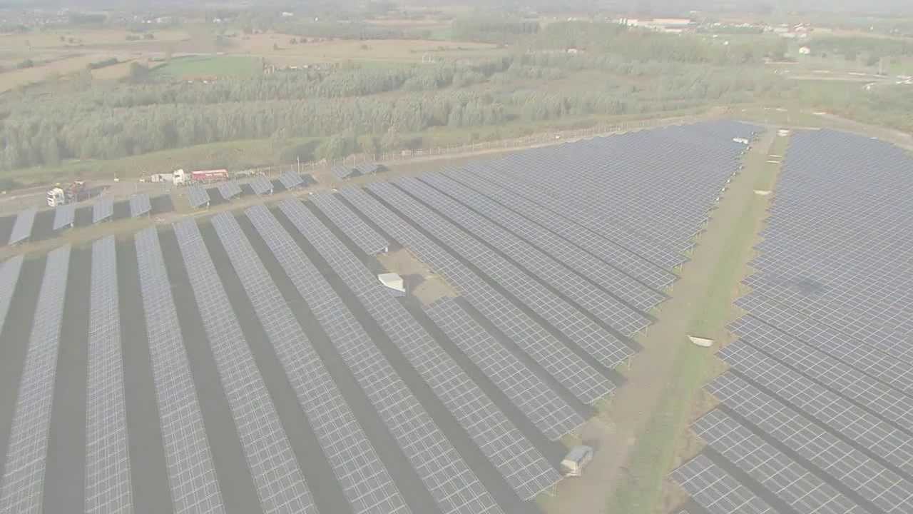 Luchtbeelden Zonnepark Terranova Solar