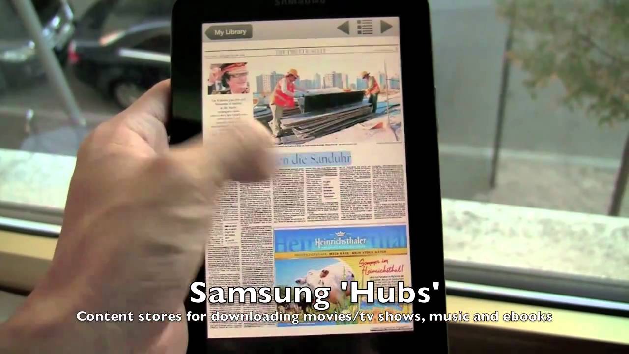 Hands-on - Samsung Galaxy Tab doing Android in tablet form