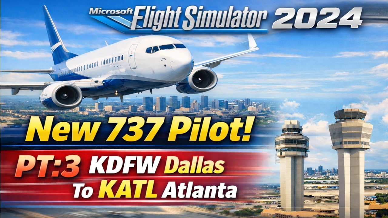 NSFS2024 | New 737 Pilot! PT:3 KDFW Dallas To KATL Atlanta