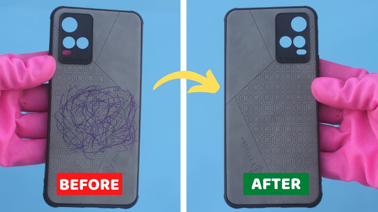 Authentic Way to Remove Ballpoint or Pen Ink Stain from Phone Cover at Home