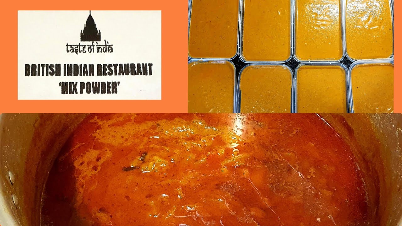 British Indian Restaurant & Takeaway BASE GRAVY using Taste of India 'Mix Powder' ♥