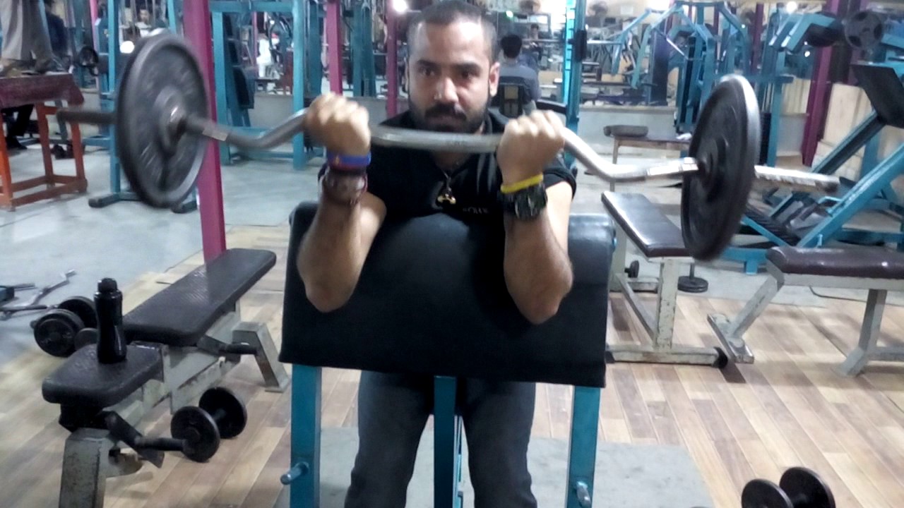 Bicep Preacher Curl Excercise  (M Haris Usmani)