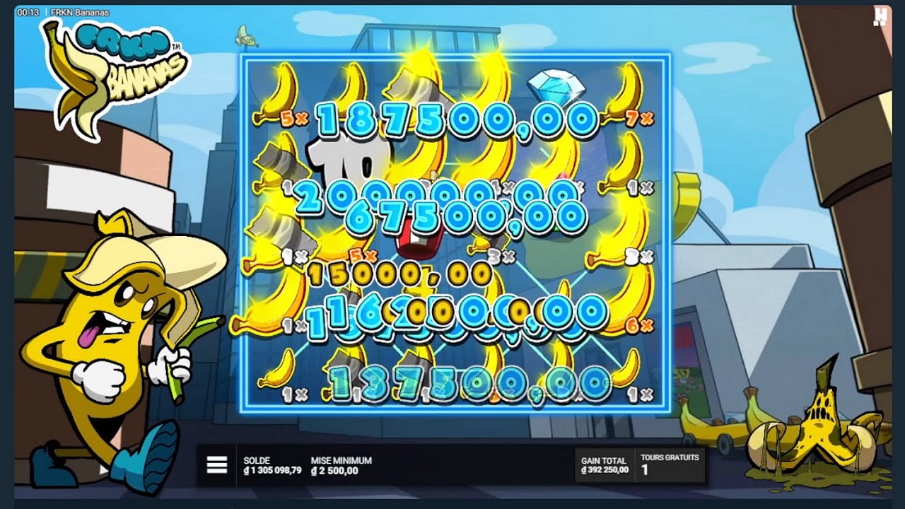 FRKN Bananas GO BANANAS - Banana Split Bonus Mode - Hacksaw Gaming Slot Machine!