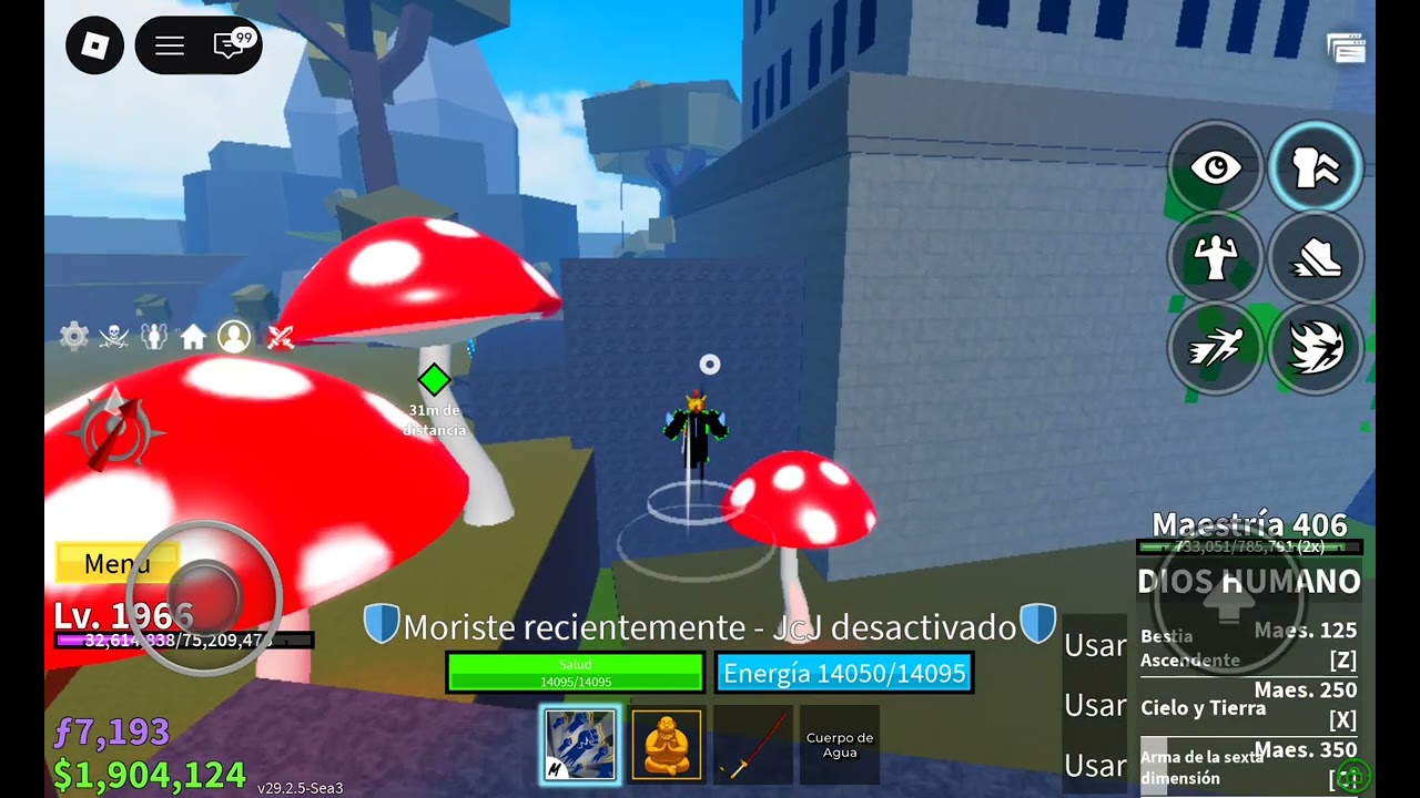 jugamos blox fruits y subimos de nivel