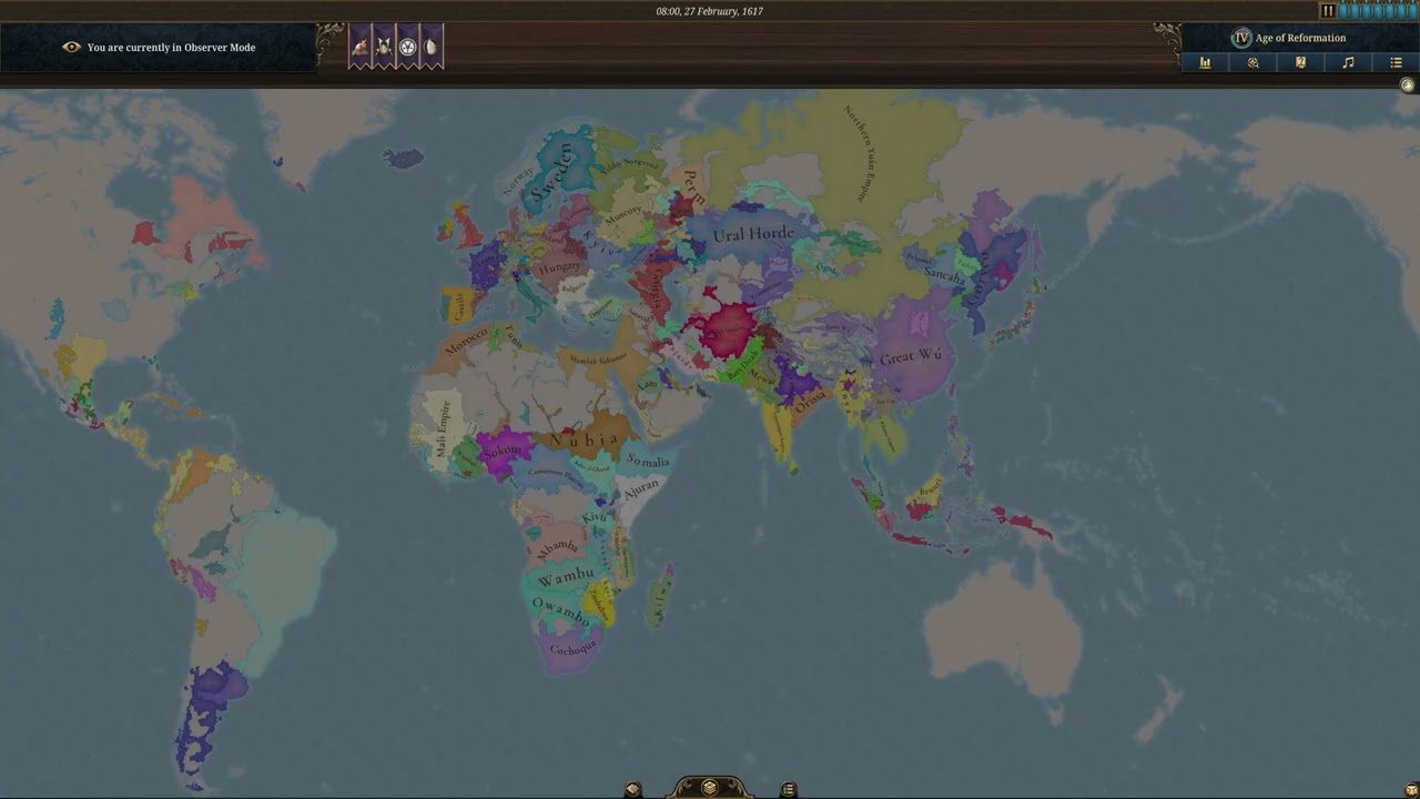 EU5 Timelapse 1337 - 1787