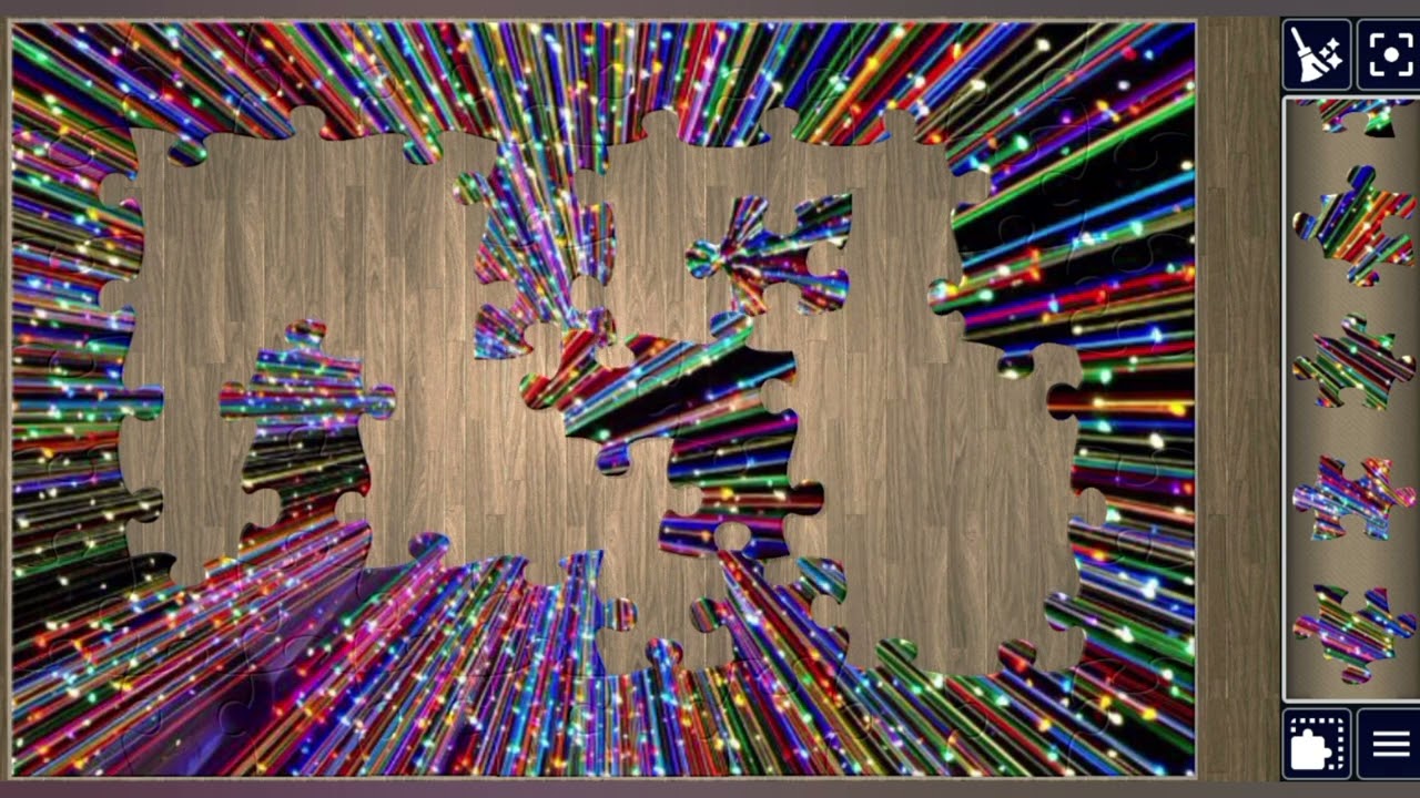 Shiny Multicolor Laser Vortex🌈💥🎉🧩 Radiant Jigsaw puzzle 🧩//@jigsawpuzzle45 