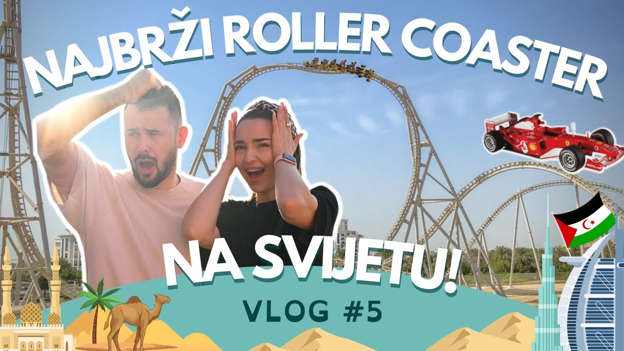 Lejla Ramović | Dubai vlog 5 | NAJBRŽI ROLLER COASTER na svijetu? Ferrari world, Abu Dhabi
