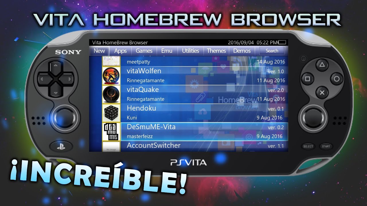 Una de las mejores APPS para PS VITA! Vita Homebrew Browser