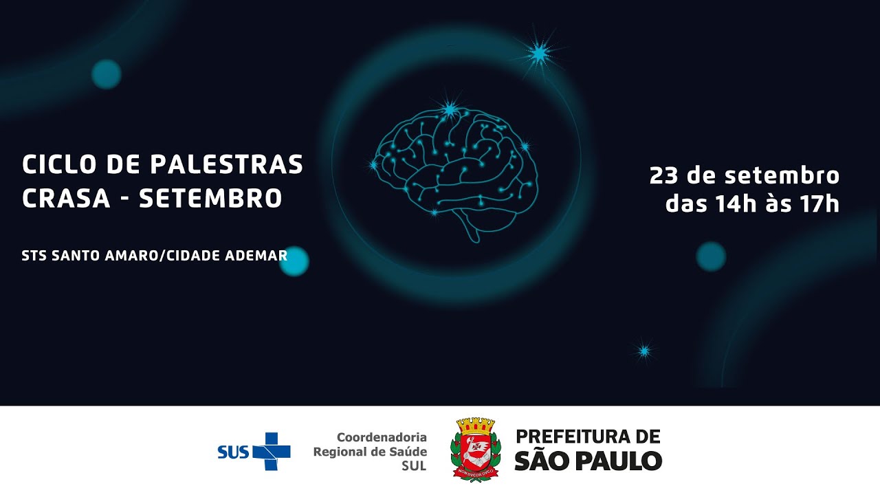 Ciclo de Palestras CRASA - STS Santo Amaro/Cidade Ademar - Setembro 2025