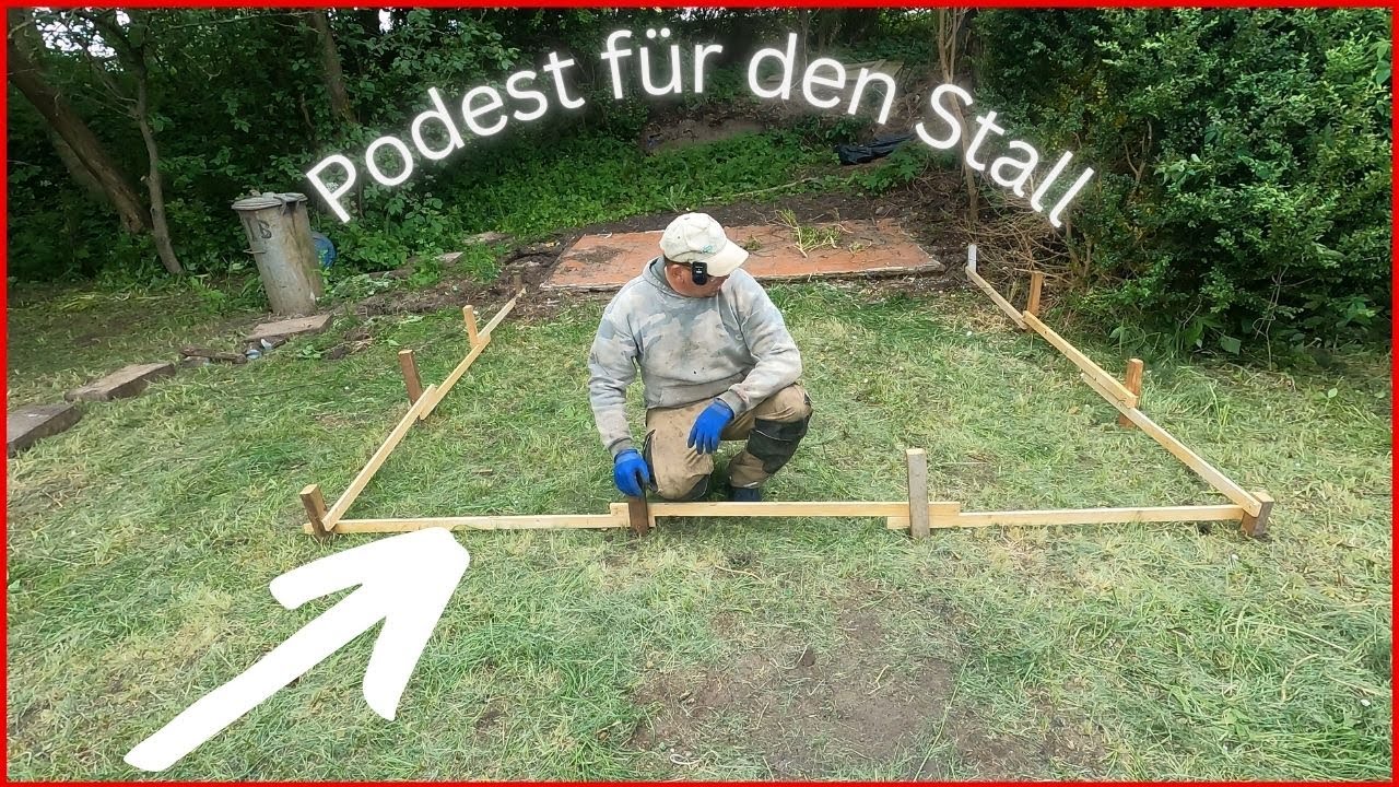 Weiter geht's im Hühnerheim /Grundplatte fertig stellen...