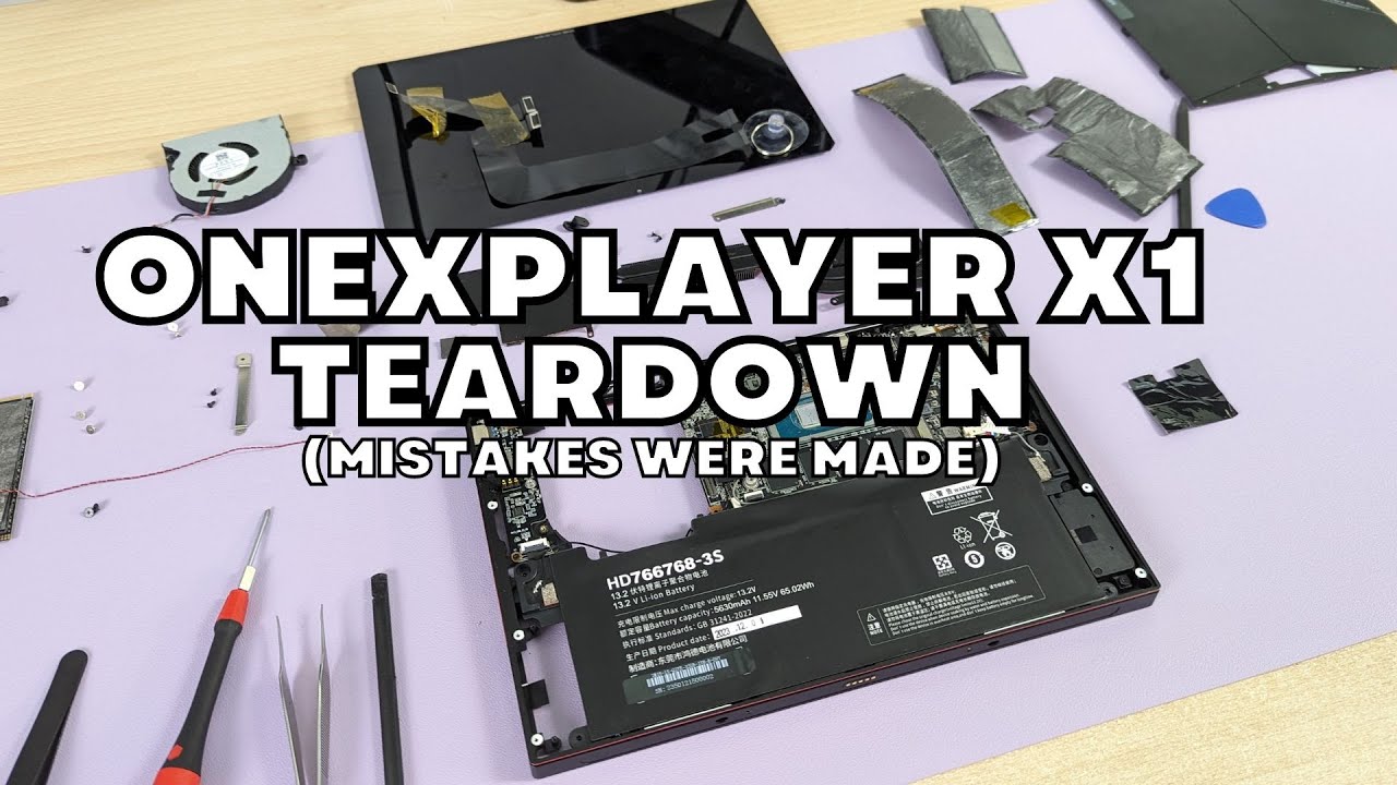 ONEXPLAYER X1 Teardown - Mistakes were made