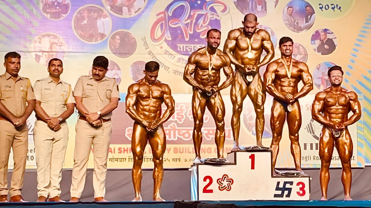 Last group bodybuilding Vasai Shree 2025 competition 80kg category | Fitness info 