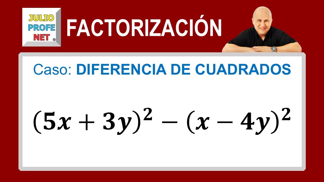 Factorización | Caso 3: diferencia de cuadrados | Video 2 #julioprofe