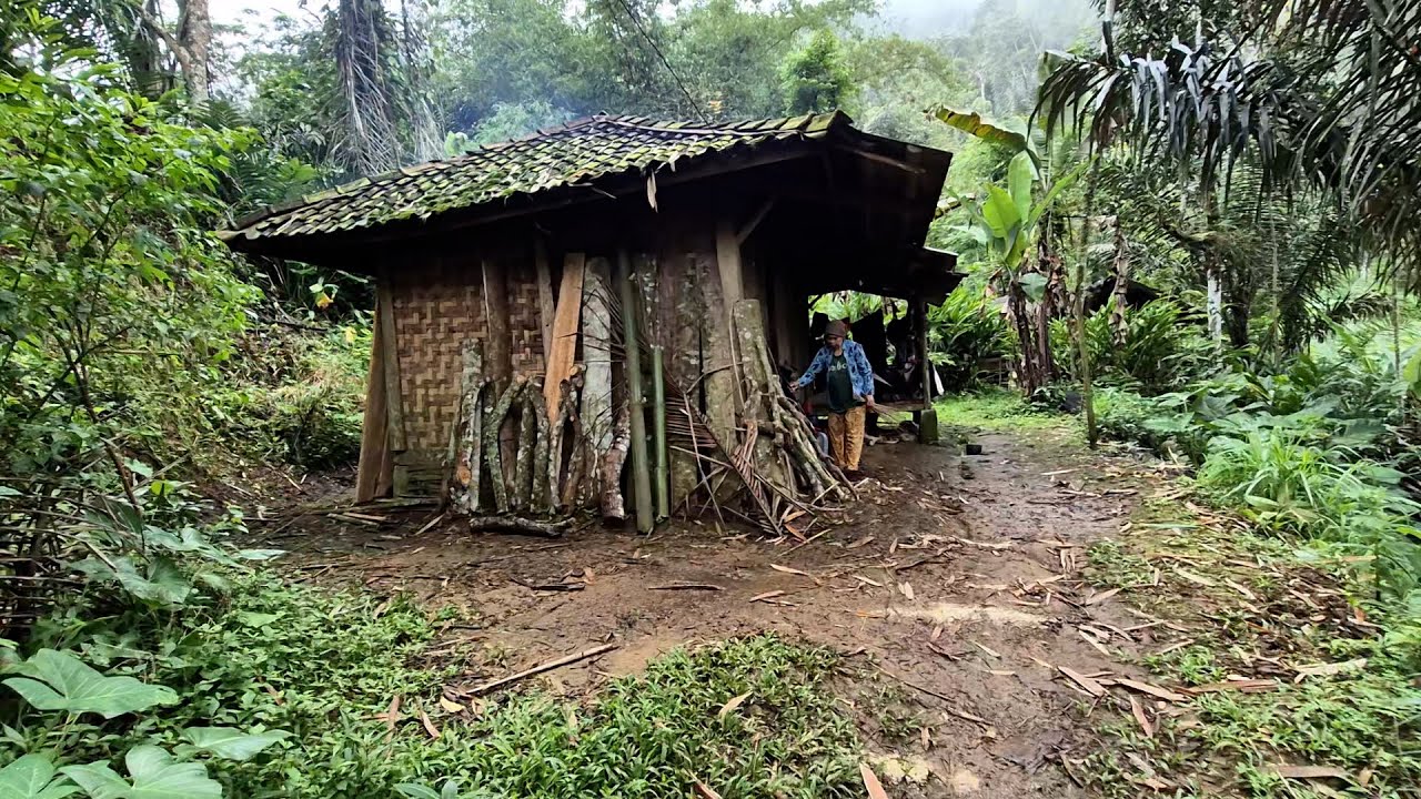 Hidup di Desa, Rumah pinggir hutan, emak mempunyai anak 14 masih terlihat cantik