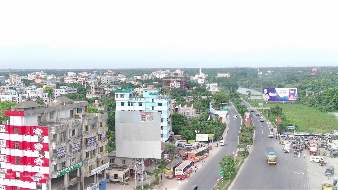 দাউদকান্দি টোলপ্লাজা পাখির চোখে | Daudkandi Toll Plaza view in Drone