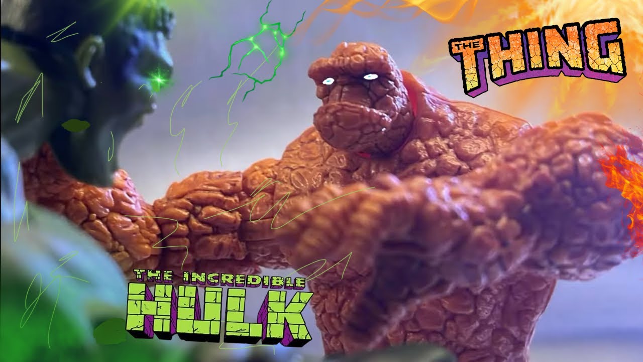 Hulk VS The Thing (Stop Motion Animation)