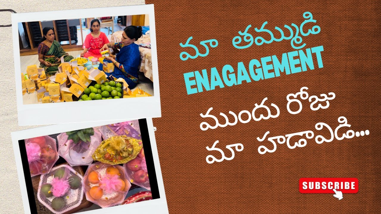 A Day before Brother's  Engagement | Return Gifts packing | Canada diaries Telugu vlogs |