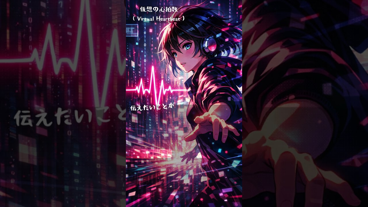 仮想の心拍数（Virtual Heartbeat）#YOASOBI系#高速歌詞#早口ソング#デジタルと心#AI歌唱#歌詞動画#ボカロ系#近未来#サイ