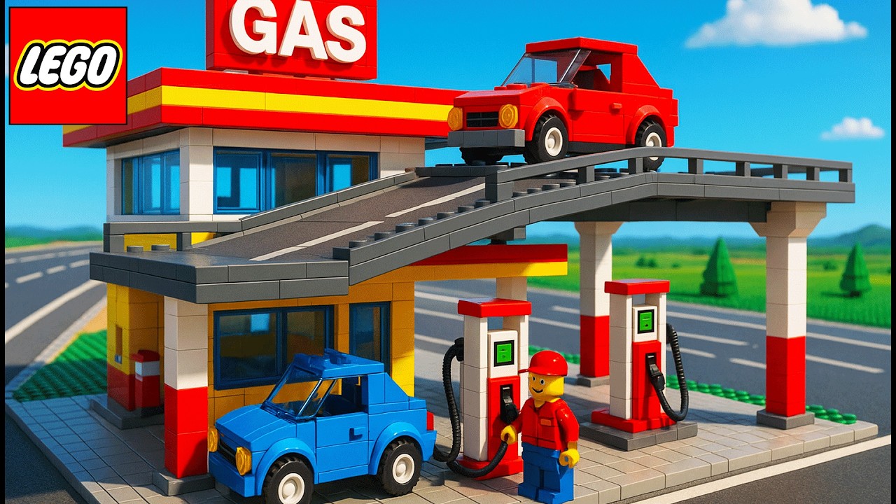 Lego Auto Tech | Unique 2-Story LEGO Gas Station