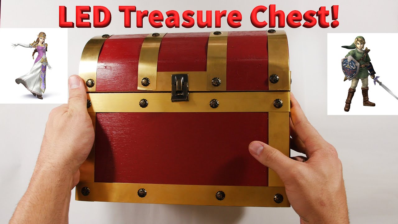 Adding LED lights to the Zelda  treasure chest - DIY - GeekifyGuys