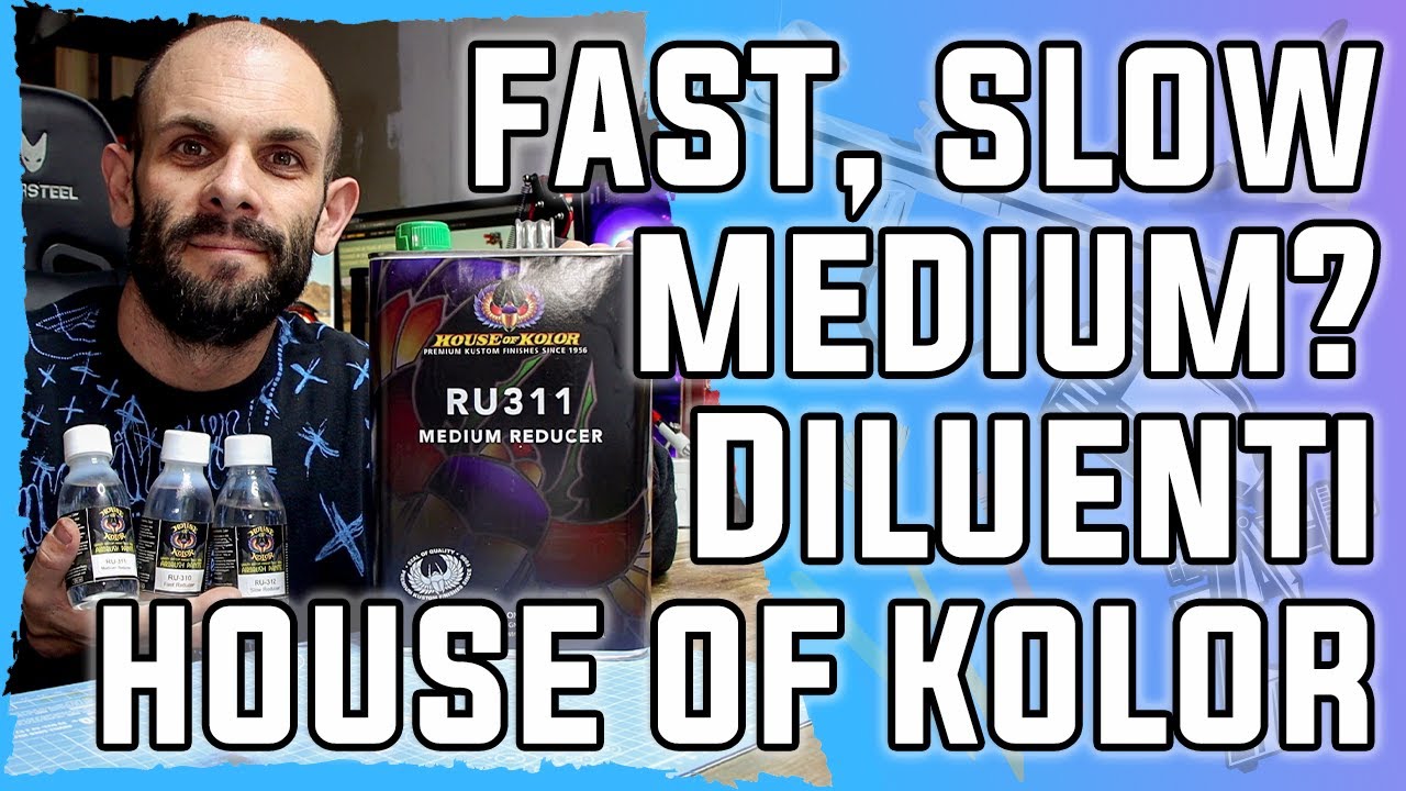 Diluente slow, fast o medium? Ecco quale usare e quando - Reducer serie RU - House of Kolor