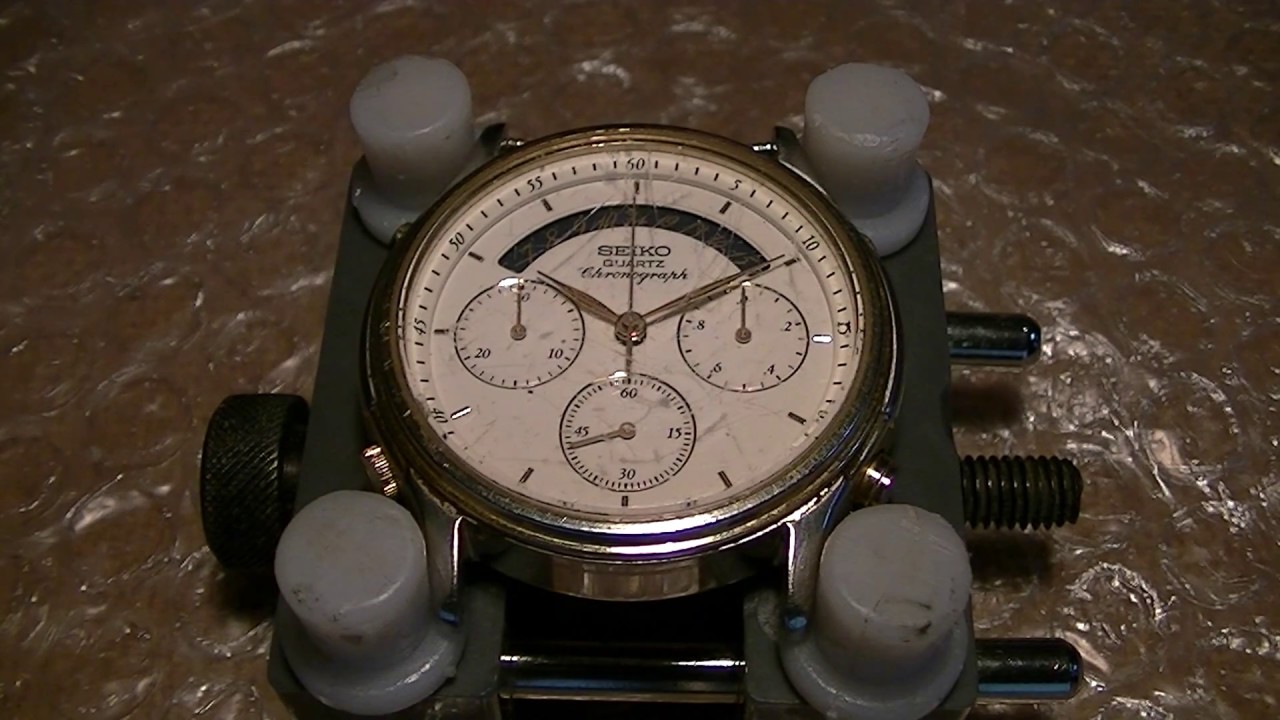 Seiko Quartz Chronograph 7A34-7000 complete service - PART 1